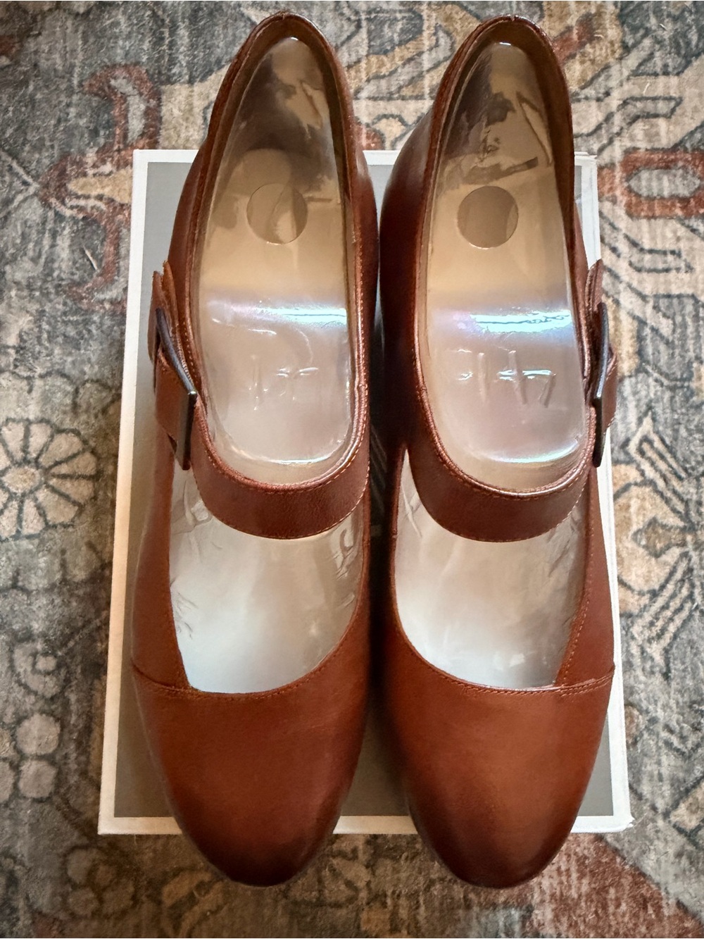 Dansko Women's Mary Jane Flats in Brown